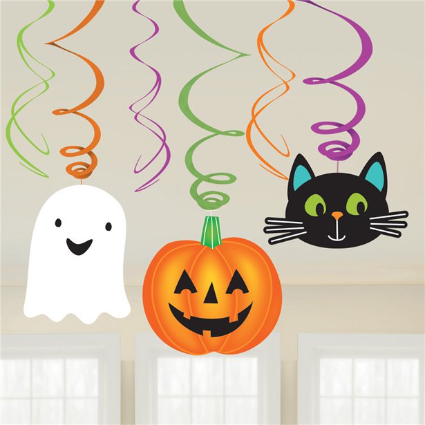 Hallo-ween Friends Hanging Swirls