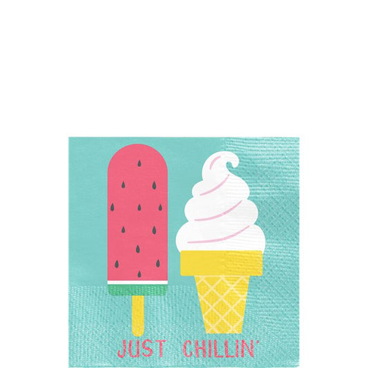 Just Chillin Beverage Napkins - 12cm