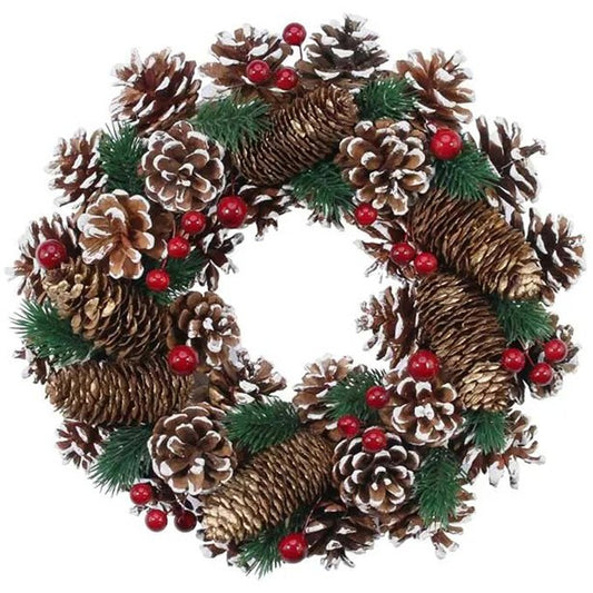 Natural Woodland Wreath - 30cm