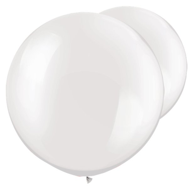 Pearl White Giant Balloons - 30" Latex