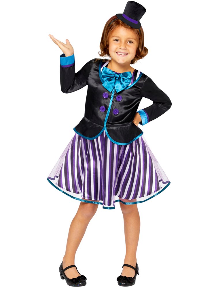 Dark Mad Hatter Girl - Child Costume