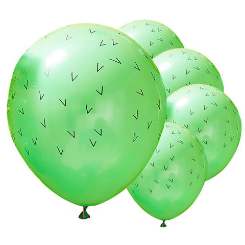 Fiesta Cactus Balloons - 12" & 5" Latex Balloons