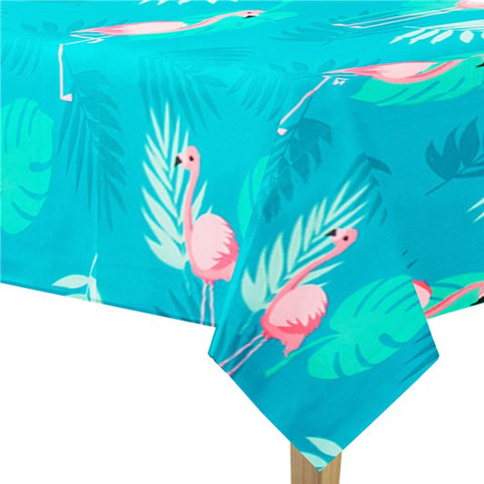 Flamingo Plastic Tablecover - 1.8m x 1.3m