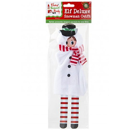 Elves Behavin'Badly Naughty Elf Snowman Outfit