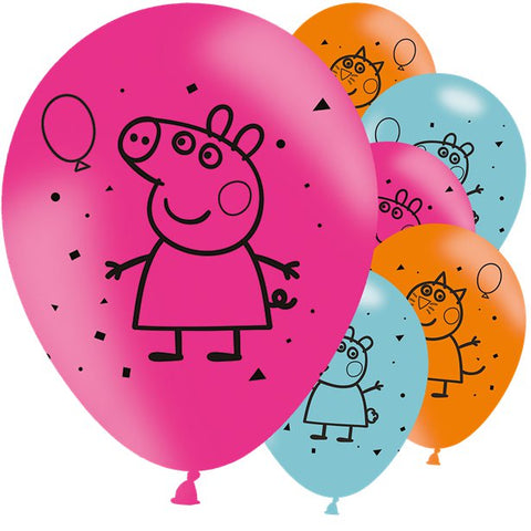 Peppa Pig Balloons - 11'' Latex