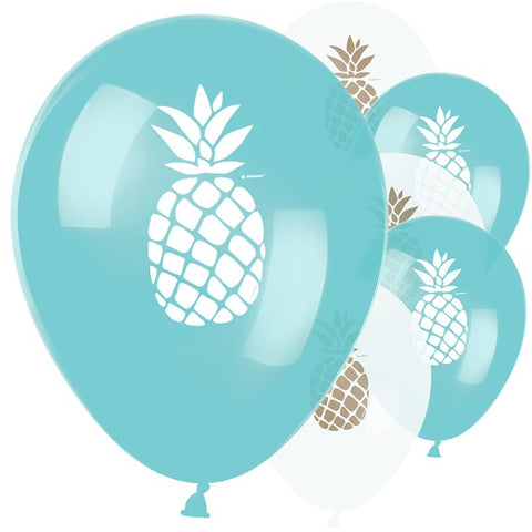 Pineapple Print Balloons - 11" Latex