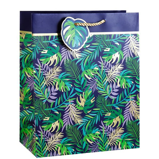 Tropical Leaves Large Gift Bag