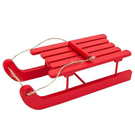 Elves Behavin'Badly Naughty Elf Red Wooden Sleigh