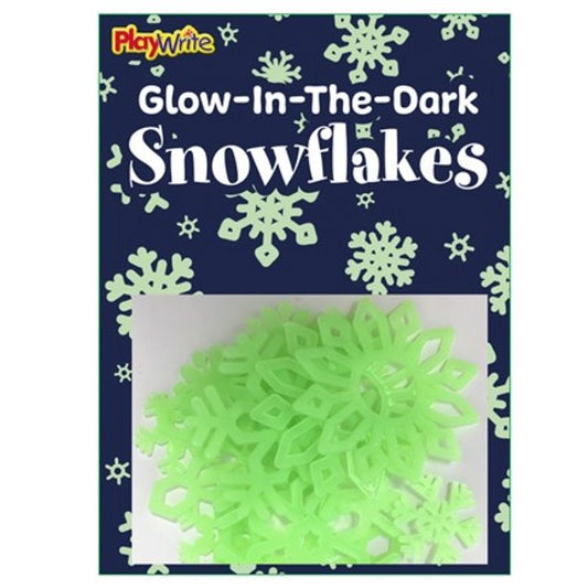 Glow In The Dark Snowflakes - 5cm