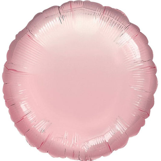 Pastel Pink Round Balloon - 18'' Foil