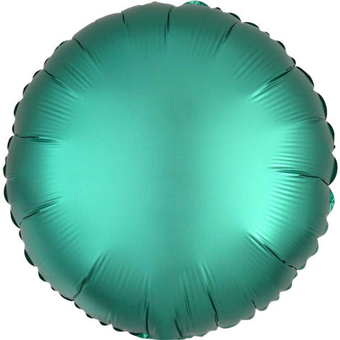 Jade Green Satin Luxe Circle Foil Balloon - 18"