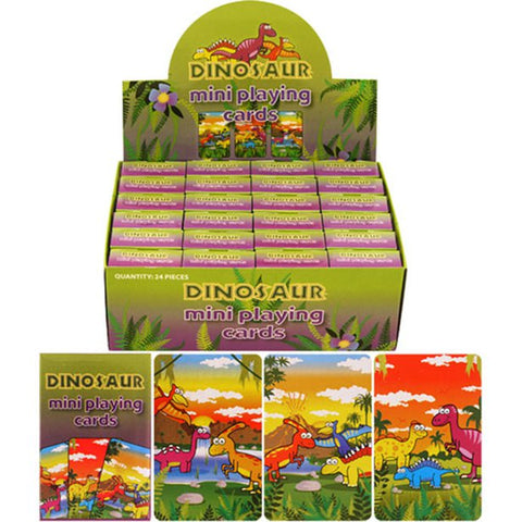 Dinosaur Mini Playing Cards - 24 Pack