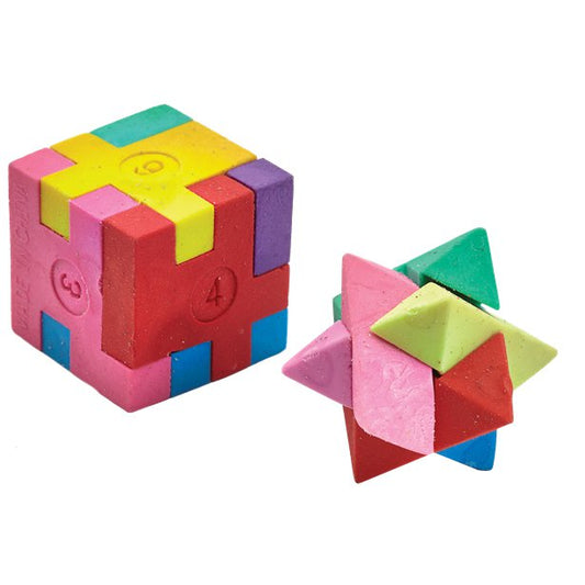 Puzzle Cube Eraser - 64 Pack