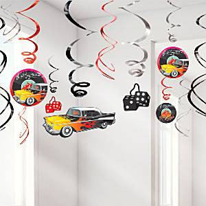 50's Classic Hanging Swirls Decoration - 60cm