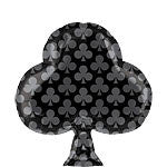 Black Club Balloon - 19" Foil - Craftwear Party