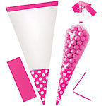 Cellophane Cone Coloured Sweet / Favour Bags