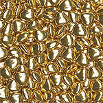 Metallic Gold Chocolate Hearts - 1kg