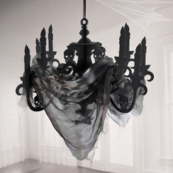 Candelabra with Gauze - 57.5cm Halloween Decoration