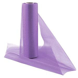 Plain Lilac Organza Sheer Roll - 25m