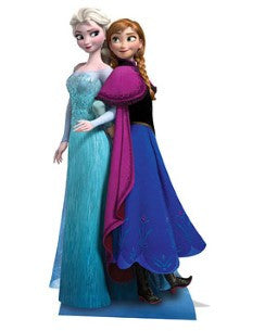 Disney Frozen Anna & Elsa Cardboard Cutout - 162cm - Craftwear Party