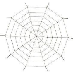 Giant Rope Web - 1.5m Halloween Decoration