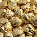 Bulk Pack of Gold Chocolate Hearts - 1 kg