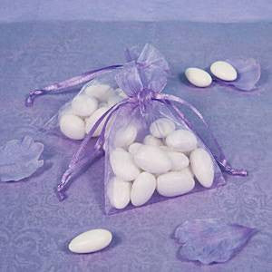 Lilac Organza Bags - Small