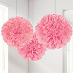 New Pink Pom Pom Decorations - 40cm