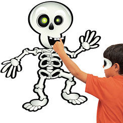 Halloween Game - Pin the Smile on the Skeleton