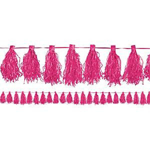 Pink Tassel Garland Decoration - 3m