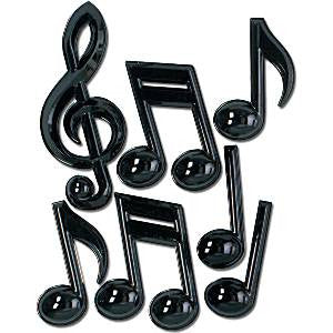 Musical Notes Party Decorations - Plastic 33cm