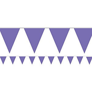Purple Paper Bunting - 4.5m