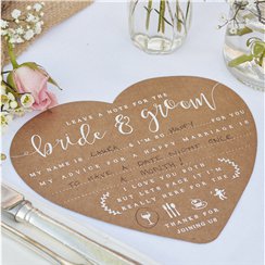 Rustic Country Advice For The Bride & Groom Cards