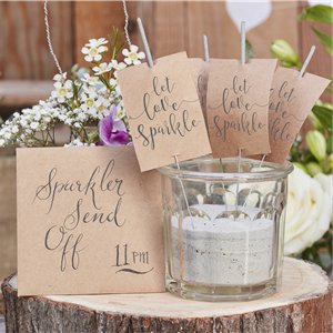 Rustic Country 'Let Love Sparkle' Sparklers