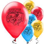 Spiderman Balloons - 11'' Latex