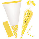 Cellophane Cone Coloured Sweet / Favour Bags