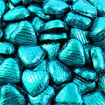 Bulk Pack of Turquoise Chocolate Hearts - 1 kg