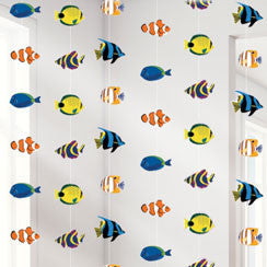 Tropical Fish Hanging Strings Decoration - 2.1m