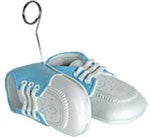 Light Blue Baby Shoes Balloon Weight - 170g