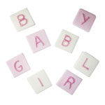 Baby Girl Letters Sugar Cake Decorations - Craftwear Party