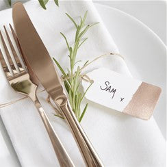 Beautiful Botanics Rose Gold Foiled Tags