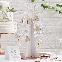 Beautiful Botanics Wooden Wishing Tree Guest Book