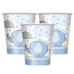 Umbrellaphants Blue Party Paper Cups 9oz