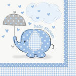 Umbrellaphants Blue Party Paper Luncheon Napkins 2ply