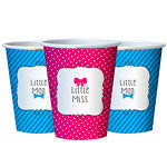 Bow Or Bow Tie Cups - 256ml Paper Cups - Craftwear Party