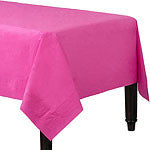 Hot Pink Paper Tablecover - 1.4m x 2.8m