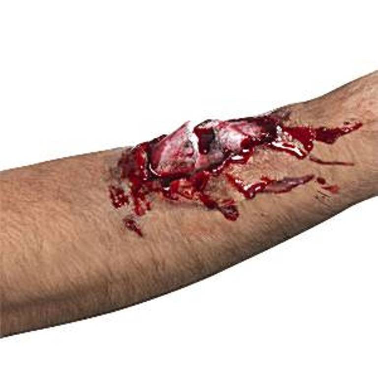 Halloween Special Effects Makeup - Broken Bone Wound