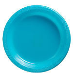 Turquoise Plates - 23cm Plastic Party Plates