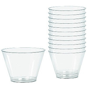 Clear Plastic Tumbler Glasses - 255ml - Craftwear Party