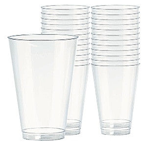 Clear Plastic Tumbler Glasses - 414ml - Craftwear Party